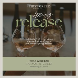 TAMWORTH SPRING RELEASE DINNER – DECO WINE BAR